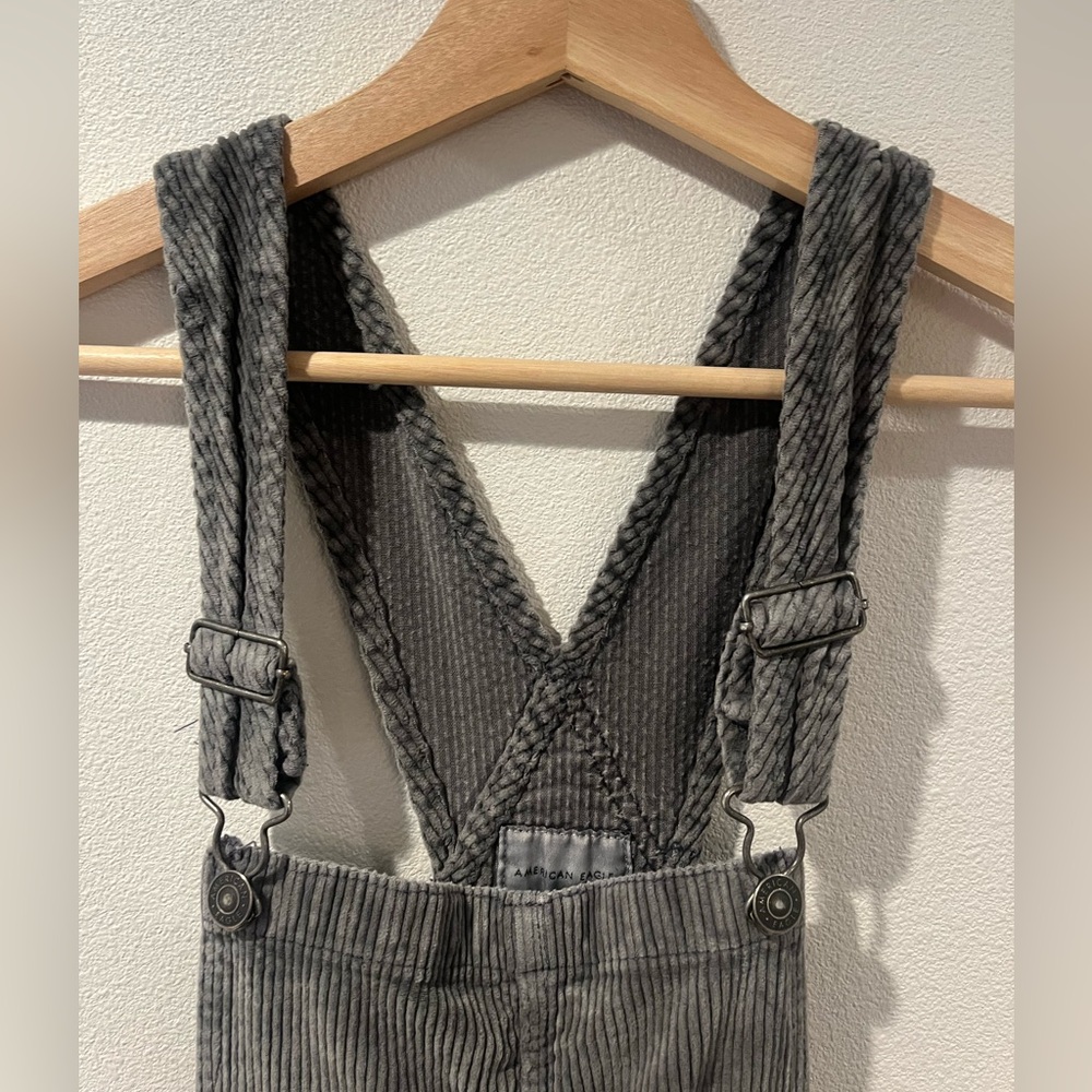 American Eagle corduroy overalls